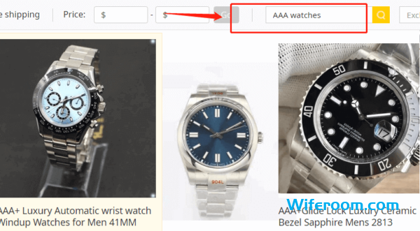 Keyworda search AAA watches