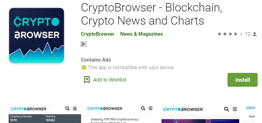 Crypto enabled Browser App
